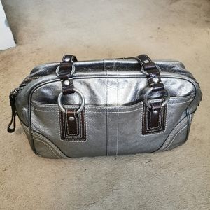 Coach Bowler Bag - Metallic Grey